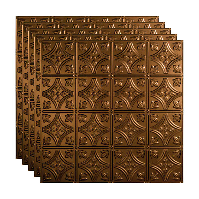 Fasade - 2ft x 2ft Traditional Style #1 Lay In Ceiling Tile/Panel (5 Pack)