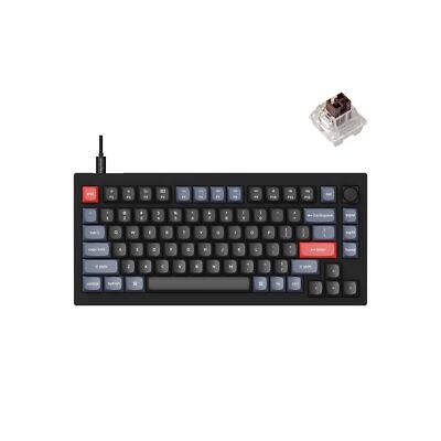 Keychron V1 Wired Custom Mechanical Keyboard Knob Version, 75