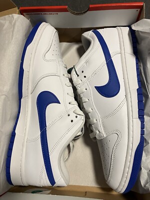 [DV0831-104] Mens Nike DUNK LOW 'WHITE HYPER ROYAL' Size 12