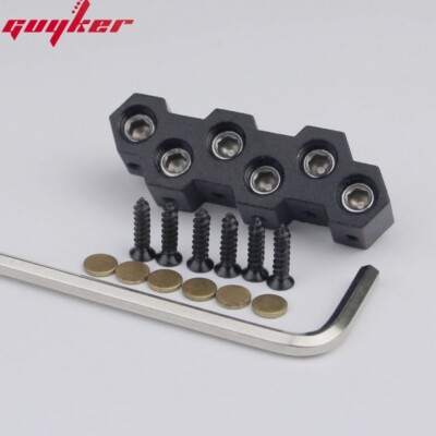 Guyker 6 String Headless Guitar Bridge String Lock Black