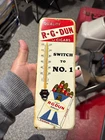 Vintage Glass Thermometer R-G-DUN CIGARS No porcelain 40'S-50'S era