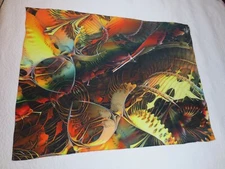 Ellen Meiselman Big Scarf 100% Silk 50" X 37"