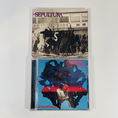 Sepultura 2 CD Lot: Refuse/Resist + Schizophrenia