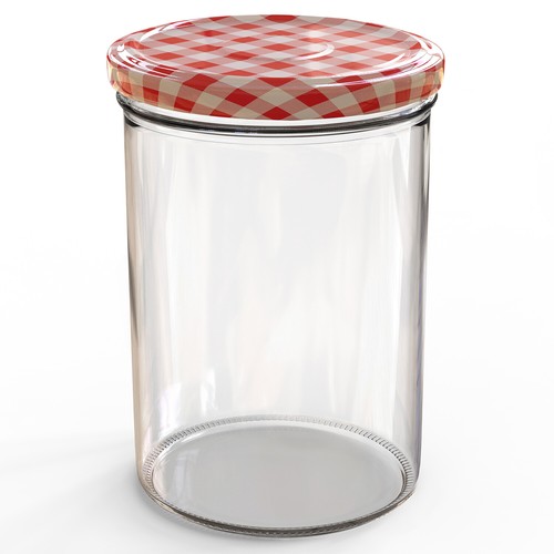 Oputec 24x 440 ml Einmachgläser Schraubdeckel rot Marmeladengläser Sturzgläser - Bild 6 von 7