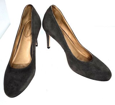 Corso Como Women DEL GREY/TAUPE KID Suede Pumps Padded Leather Insole 9 M