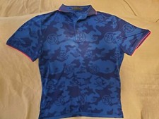 G/Fore G4 Exploded Camo Men's Large Blue Golf polo shirt GMP000005