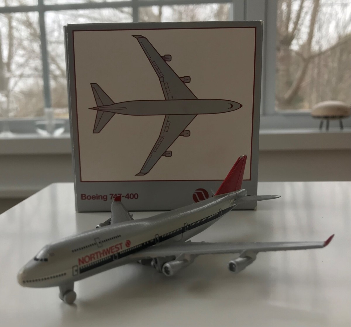 Schabak NORTHWEST AIRLINES B 747-451 1:600 diecast model #921/37