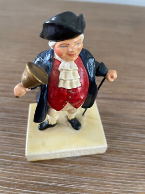 Colonial Bell Ringer Sebastian Handcast & Hand Painted Colonial Bell Ringer SML-321 Figurine ...