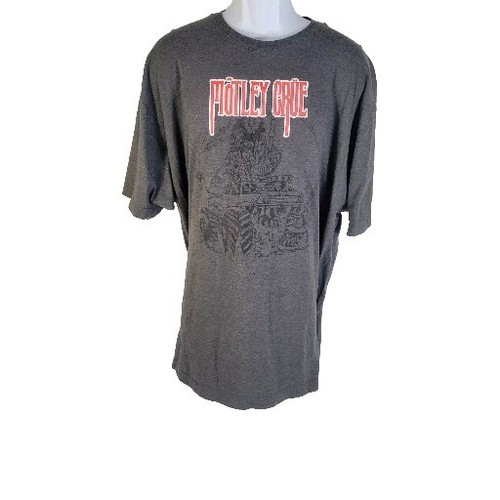 Motley Crue Tee Mens 3XL Band 90s Y2K T shirt Gray XXXL Tultex Tag - 第 1/10 張圖片