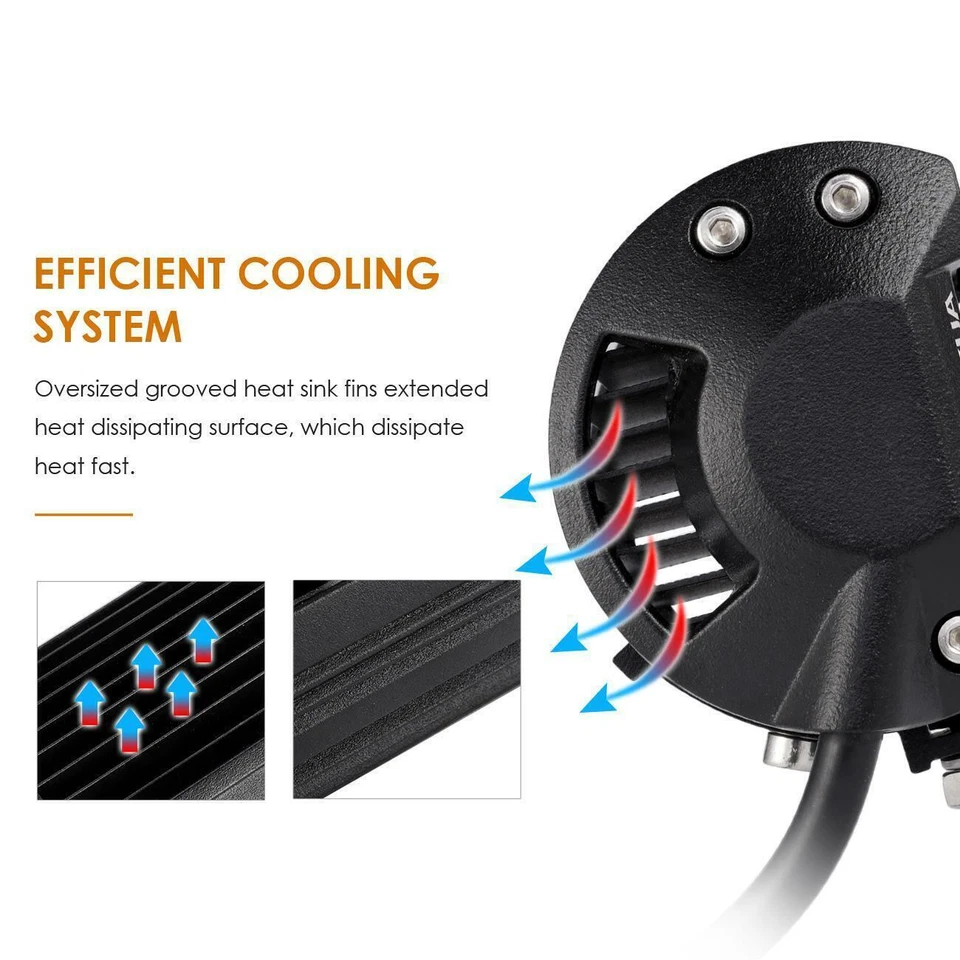 Combo de barra de luz LED de tres filas AUXBEAM 20" lámpara de haz para camioneta Chevrolet Silverado Foto 4 de 4