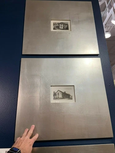 FOUR  ARCHITECTURAL HISTORICAL BUILDINGS FRAMED PRINTS ART WIDE FRAMES  41295 - Picture 1 of 5