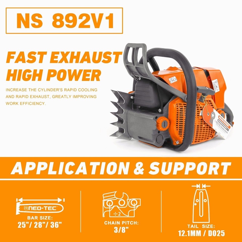Motosega A Benzina MS660 92CC Lama 36'' 2 Tempi Per Taglio Legna