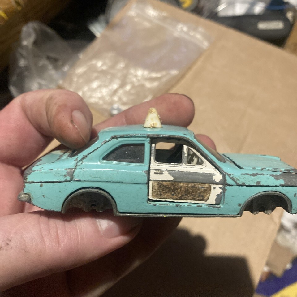 1960s/70s Vintage Dinky Toys Ford Escort Police Car No 270 Spares