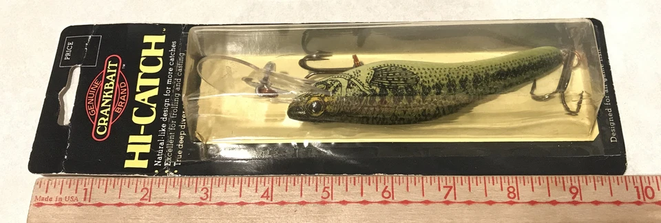 Luhr Jensen FINGERLING YEARLING HI-CATCH 1oz 6.5” BLACK BASS Lure Plug NEW USA - Image 3 of 4