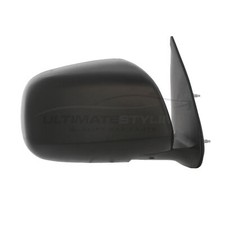 Fits Toyota Hi-Lux 2005-2011 Door Wing Mirror Manual Black Drivers Side Right