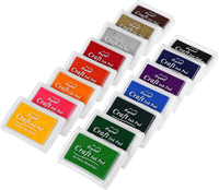 Stempelkissen Set, 15 Farben Stempelfarbe Stempel Tinte FüR Kinder Papier Handwe