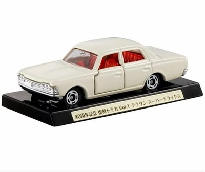 Tomica 40th Anniversary Replica Toyota Crown Super Deluxe White Diecast