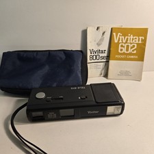 VINTAGE - 1970s Vivitar 602 Pocket Camera - Point Shoot Uses 110 Film Untested