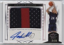 2022-23 Leaf Trinity Holo Silver 3/15 Jordan Hawkins #PA-JH2 Patch Auto 11oq