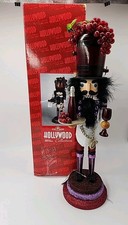 Kurt S Adler 18" Hollywood Wine Barrel Hat Grape Vineyard Cork Nutcracker HA0026