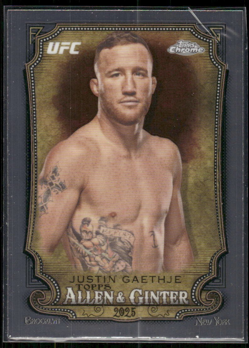 2025 Topps Chrome UFC Allen & Ginter Justin Gaethje #AAG-26 (JM