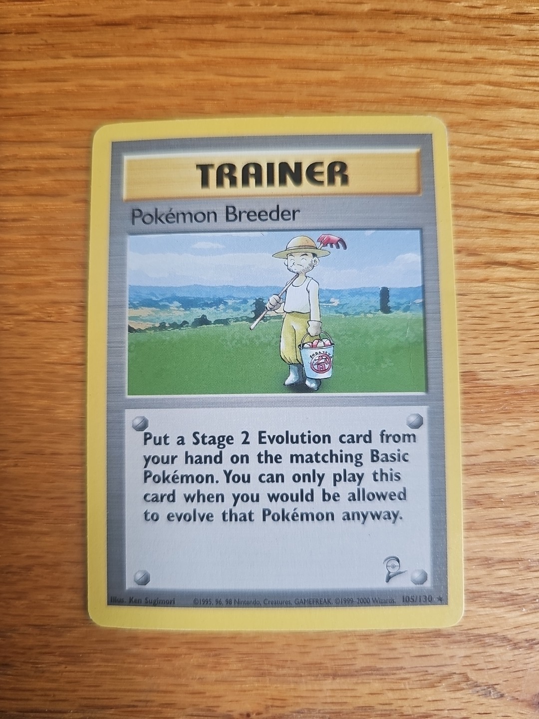 Pokémon TCG Trainer Pokemon Breeder 105/130 Base Set 2