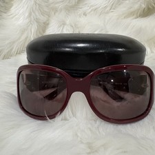 Nina Ricci NR3189 Burgundy Oversized Sunglasses Floral Temple 60-18 Case