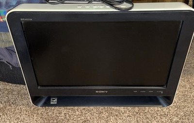Sony Bravia 19'' Digital TV KDL-19M4000 LCD HDTV White Midnight Blue Gaming