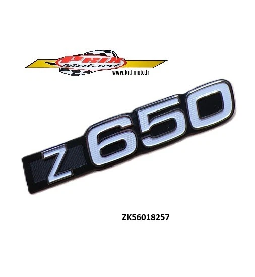KAWASAKI Z 650 B1 B2 1977 1978 BADGE SIGLE EMBLEME CACHE LATERAL NEUF - Photo 1/2