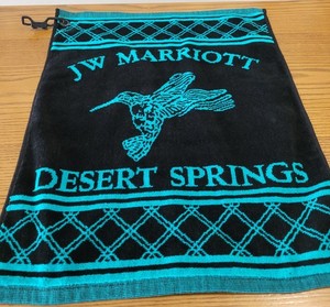 Vintage Rare Desert Springs Golf Bag Towel JW Marriott