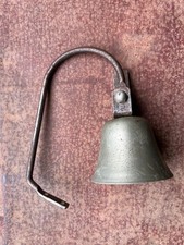 Vintage Country Store Shop Keeper Hanging Antique Steel Wall Mount Door Bell