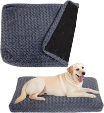 Faux Fur Dog Bed Covers Ultra Soft Rose Velvet, Removable Washable, Co