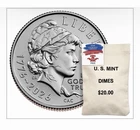 Semiquincentennial Dime 2026 Rolls and Bags - Emerging Liberty PRESALE