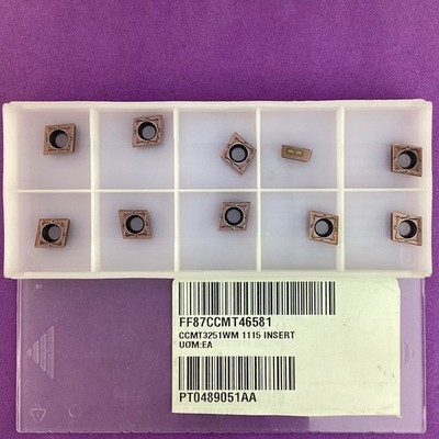 10pc SANDVIK  CCMT  09T304-WM   CCMT 3(2.5)1-WM  Carbide Inserts 1155 Machinist
