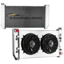 3 Row Core Aluminum Radiator For 1982-1991 C10 C20 K10 6.2L Shroud Fan