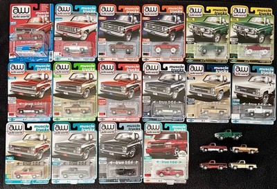 Auto World Chevy Muscle Trucks Lot of 21 Pieces New & Loose Rare Chase Toy Fair