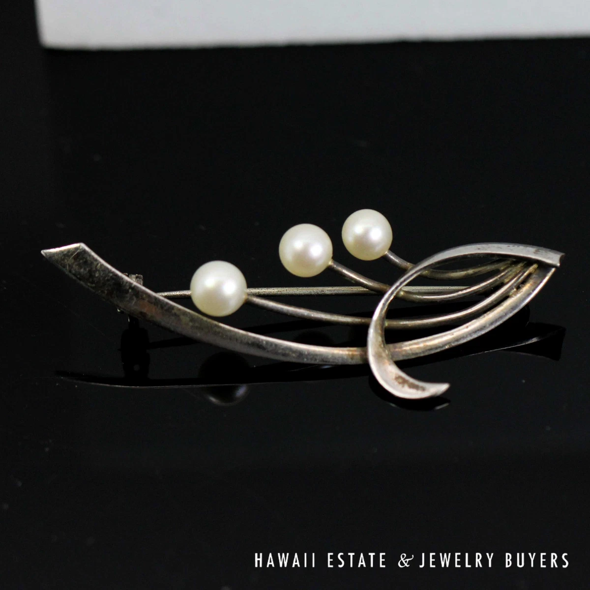 Mikimoto Pearl Sterling Silver Fine Brooches & Pins for sale | eBay