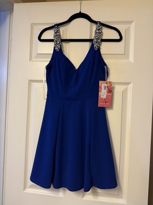 Emerald Sundae Women's Blue Cocktail Dress Size S Perfect For Homecoming