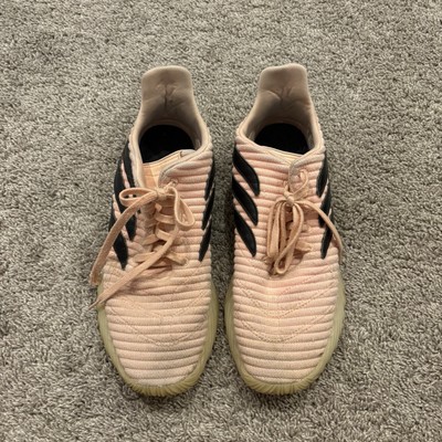 Men’s Size Size 13 adidas Sobakov Clear Orange Pink Black Suede Leather  (BB7619)