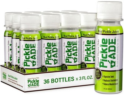 Real Pickle Juice Shots with Turmeric, 3oz (36 Pack) | Muscle and Leg Cramp R...