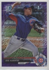 2017 Bowman Chrome Prospects Purple Shimmer Refractor Jose Albertos #BCP216 0l1