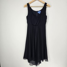 SIMPLY VERA Wang Chiffon Dress Sz 4 Blue Cocktail Wedding Classy Whimsical