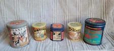 Planters - Mr Peanut Vintage Tin Canisters