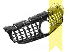 Sportgrill K&uuml;hlergrill f&uuml;r Mercedes Benz SLK R172 schwarz gl&auml;nzend