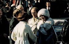 President and Mrs Carter Welcome Pierre Trudeau Washington DC postcard p870