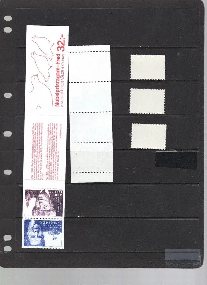 SWITZERLAND SWEDEN RED CROSS MNH 1990'S 2 PHOTO'S LOT 11B BOOKLET - Image 2 of 2