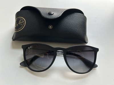 Ray-Ban Erika RB4171 Round Sunglasses Black Frame Gray Gradient UV400 145mm