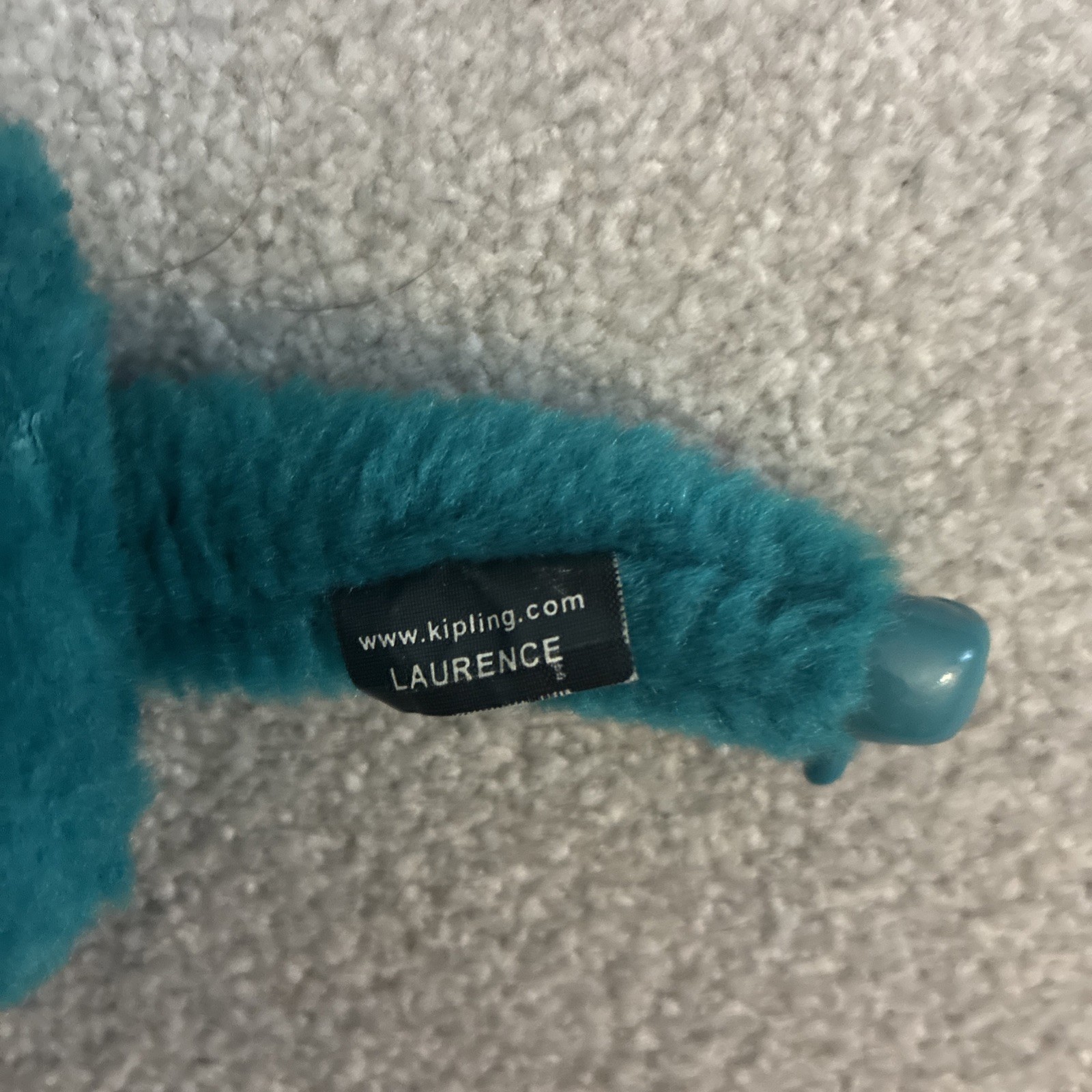 Kipling Monkey Keyring Lawrence Turquoise Plush B… - image 3