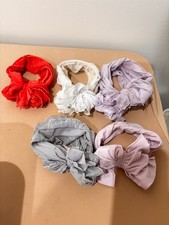 Baby Headband Bow Lot 5 Pack Assorted Colors Ruffled Hair Accessory