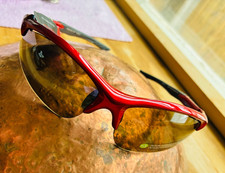 Vtg RYDERS Sunglasses VTX R398-003 41263 2 NWT Red Frames Green Lenses NOTES